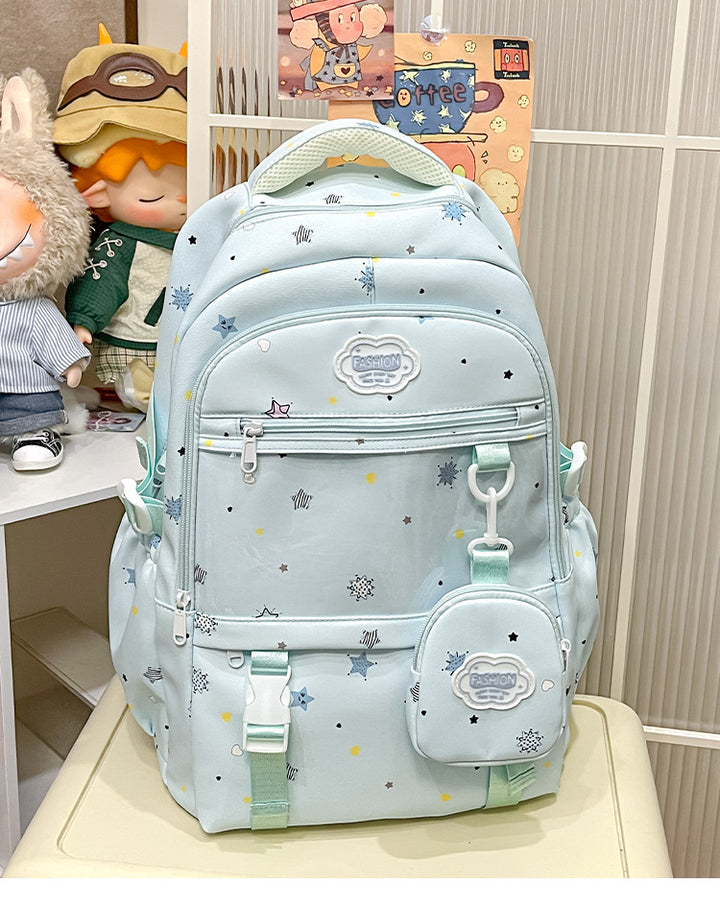Stylischer Schulrucksack mit Sternenmuster Skanto