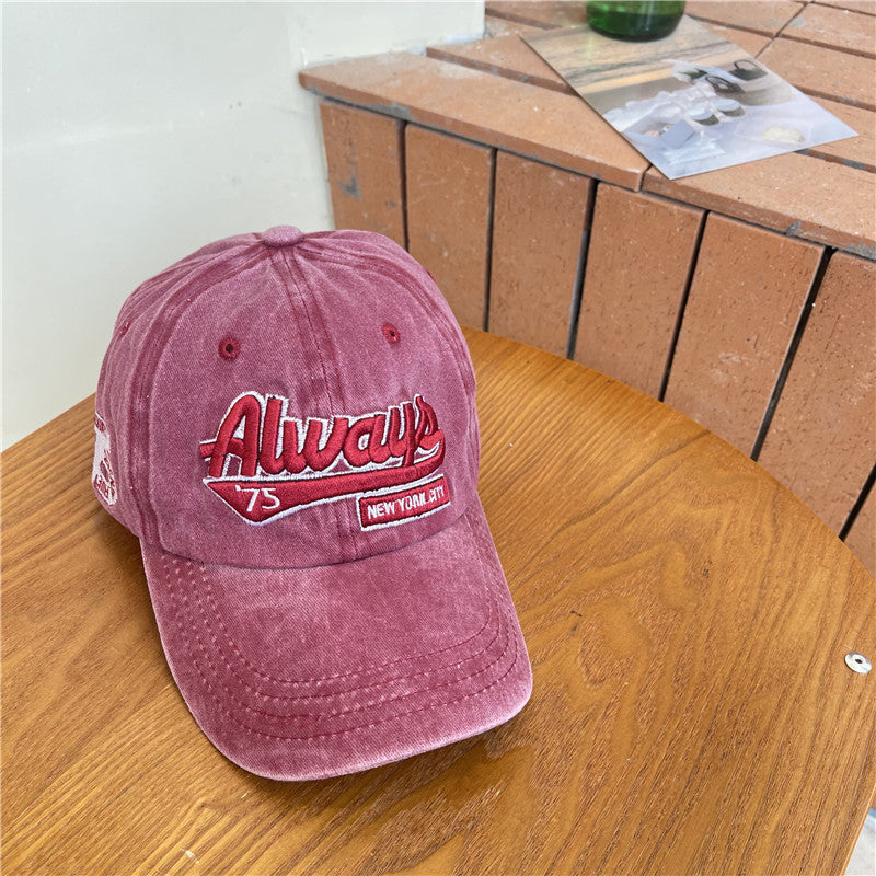 Vintage-inspirierte Distressed Baumwoll-Baseballkappe für Herren Skanto