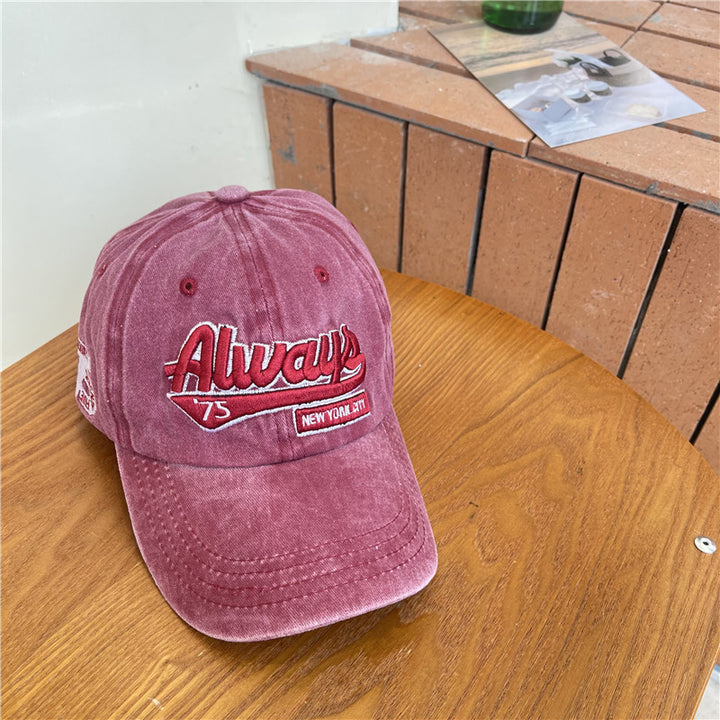 Vintage-inspirierte Distressed Baumwoll-Baseballkappe für Herren Skanto