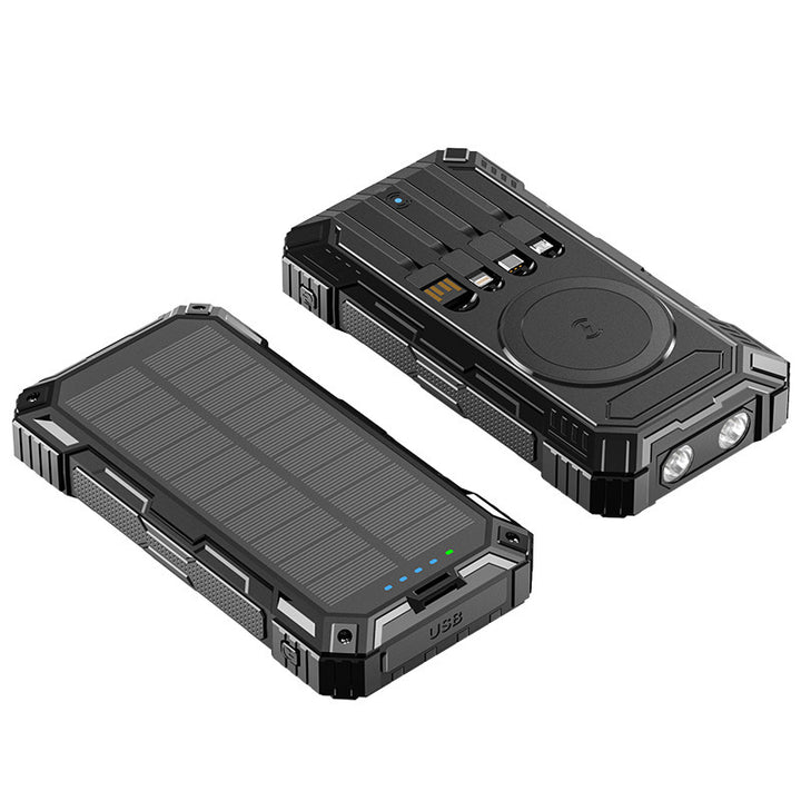 Solar Powerbank mit integriertem LED-Licht Skanto