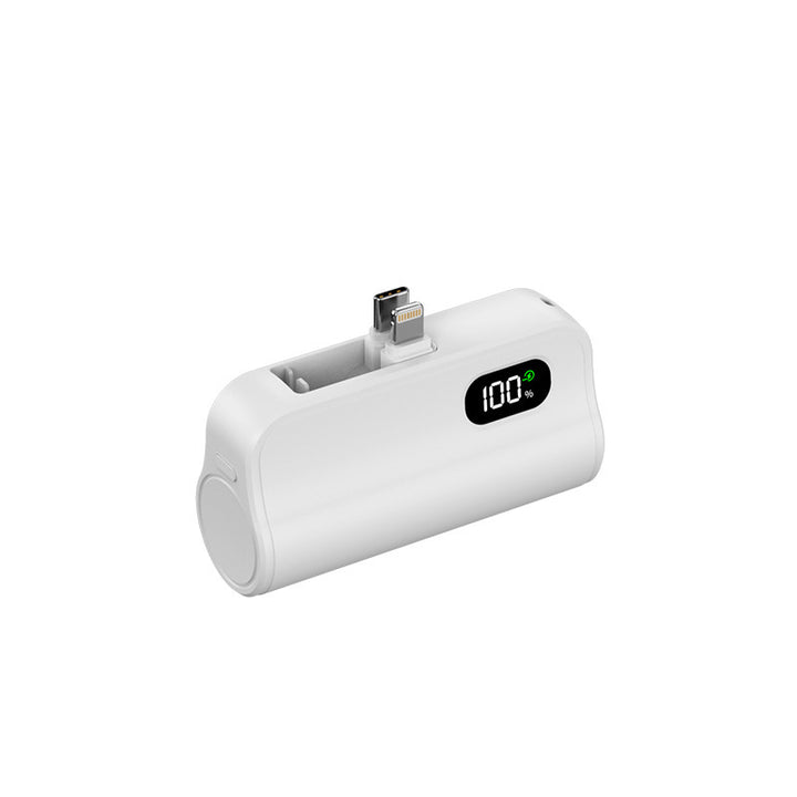 Kompakte Powerbank mit integrierter Ladefunktion und LED-Statusanzeige Skanto