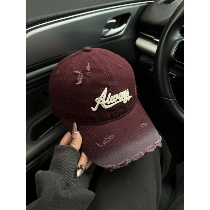 Damen Baseballkappe im Used-Look aus Jeans Skanto