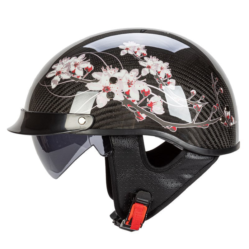 Stylischer Grafik-Totenkopf Motorradhelm Skanto