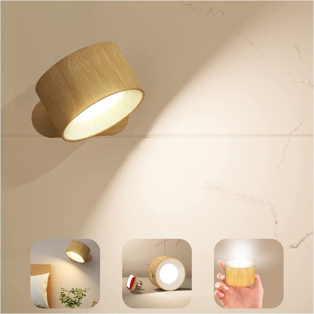 Skanto | Eternity Glow – Kabellose LED Wandlampe mit Fernbedienung und Timer