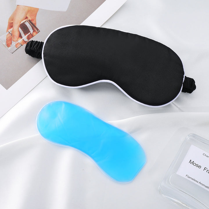Nan Seidenweiche Schlafmaske für Damen mit herausnehmbarem Gel-Kühlpad und verstellbarem Komfortband Skanto