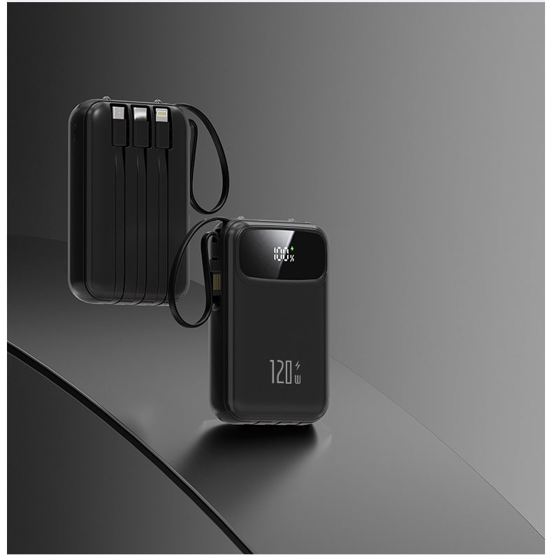 Tragbare Powerbank mit integriertem Multi-Kabel Skanto