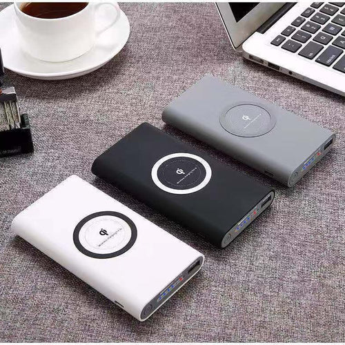 Powerbank mit kabelloser Ladefunktion und intelligenter Akkustatusanzeige Skanto