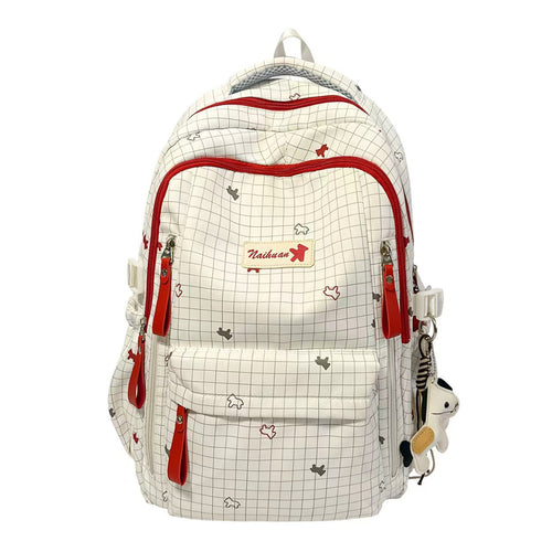 Stilvoller karierter Rucksack Skanto
