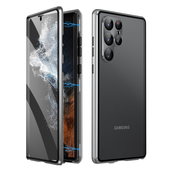 Magnetische Samsung-Glashülle | Doppelseitiges Gehärtetes Glas