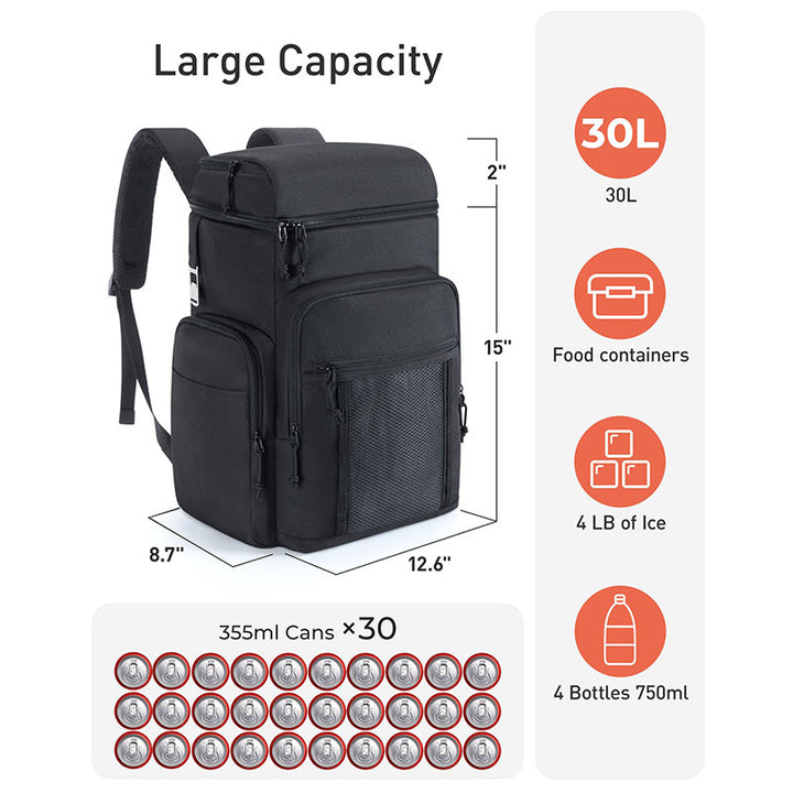 Damen Multifunktionaler isolierter Kühl- und Wickelrucksack mit großem Hauptfach und Organizer Skanto