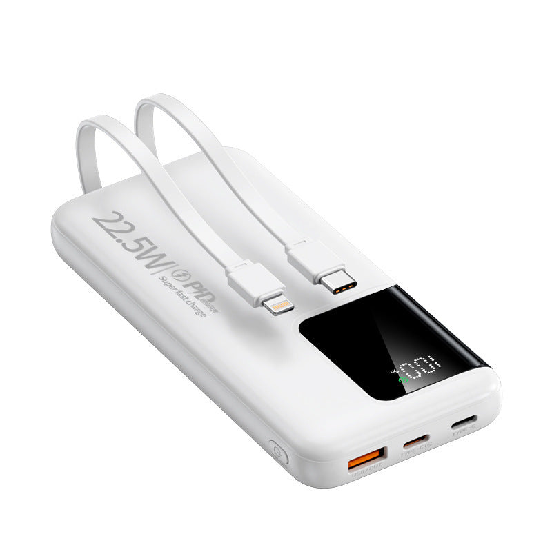 Powerbank mit zwei Schnellladeanschlüssen und digitaler Kapazitätsanzeige Skanto