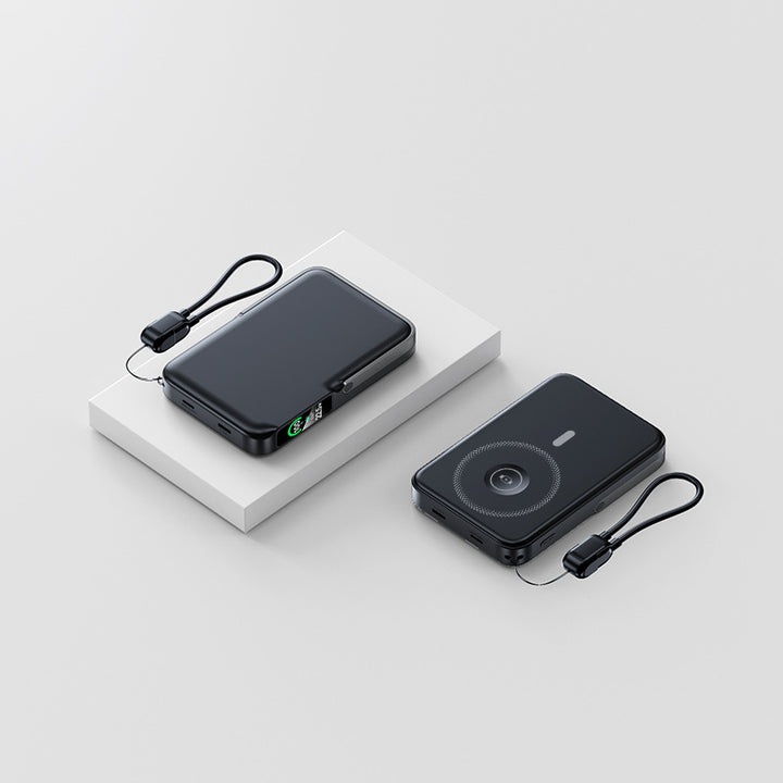 Ultraleichte Powerbank mit integriertem LED-Display und Schnellladefunktion Skanto