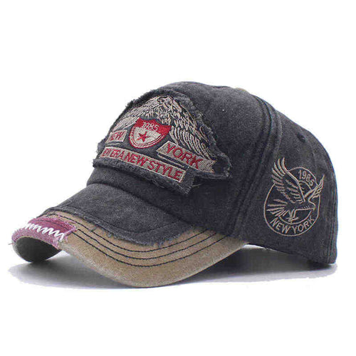 Herren Distressed Denim Cap Skanto