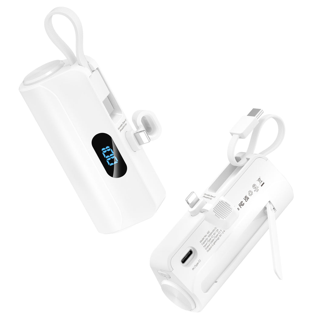 Kompakte Powerbank mit integriertem LED-Licht Skanto