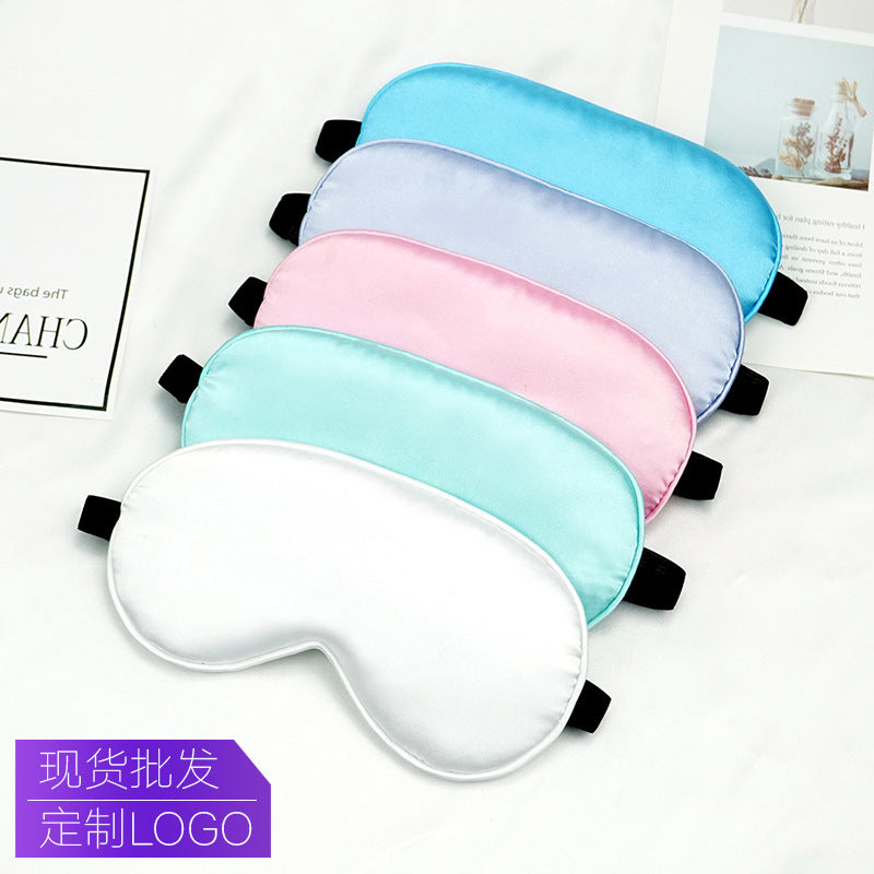 Unisex luxuriöse Satin-Schlafmaske mit anatomischer Kontur und verstellbarem Gummiband Skanto
