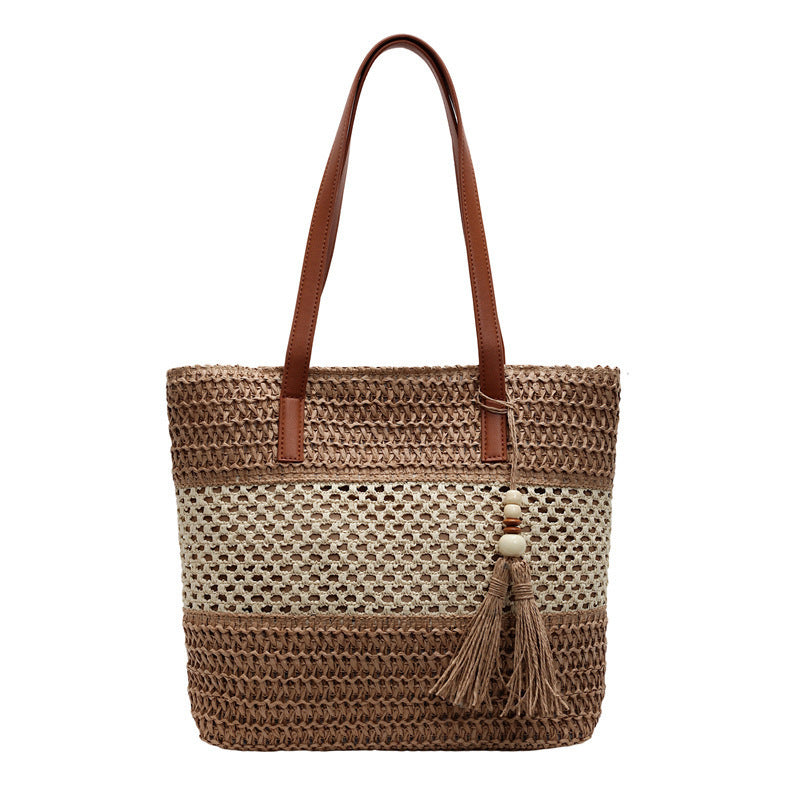 Strandtasche mit dekorativem Quastenanhänger Skanto