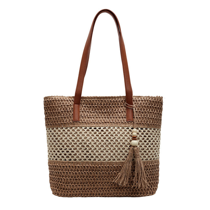 Strandtasche mit dekorativem Quastenanhänger Skanto