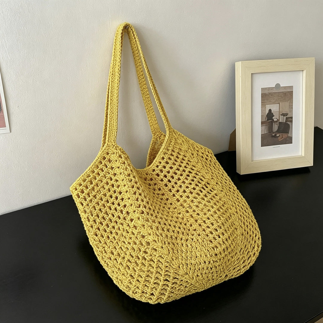 Gehäkelte Tragetasche in entspannter Form Skanto