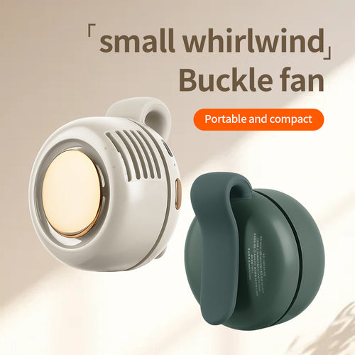 Kühlender Clip-Ventilator mit warmem LED-Licht und wiederaufladbarem Akku Skanto