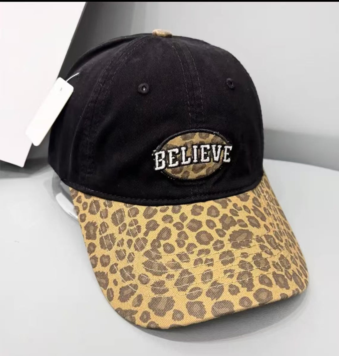 Damen lässige Baseballcap mit Leopardenmuster Skanto