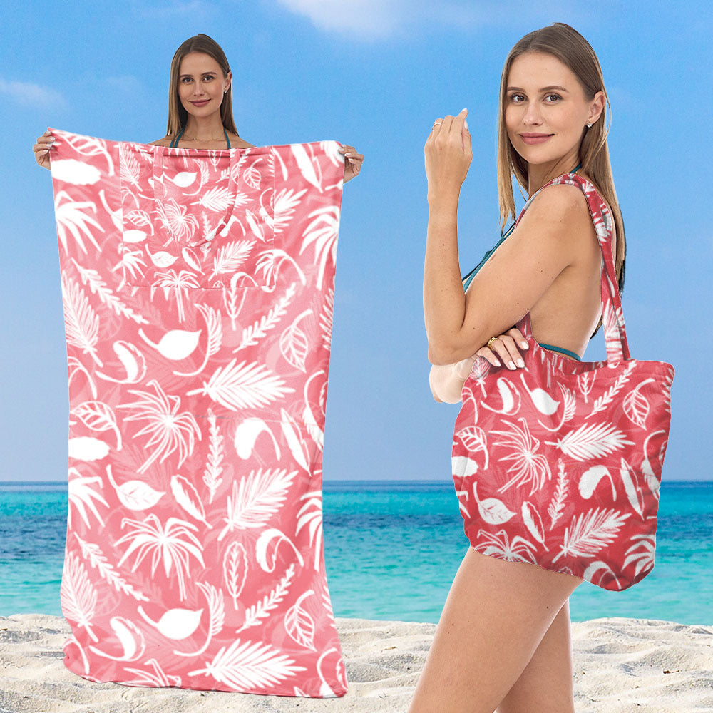 Strandtuch mit elegantem Blumenmuster Skanto