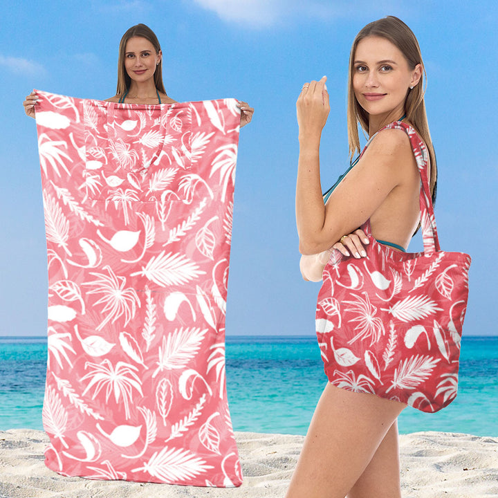 Strandtuch mit elegantem Blumenmuster Skanto