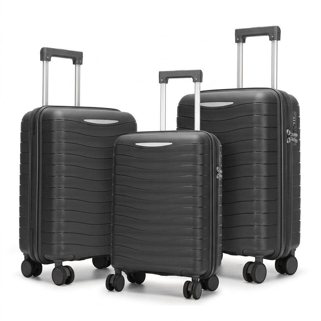 Hartschalenkoffer-Set mit innovativer Taschenorganisation Skanto