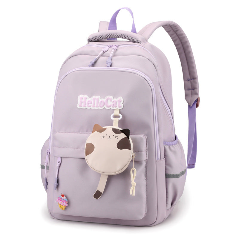 Niedlicher Schulrucksack mit Katzenmotiv