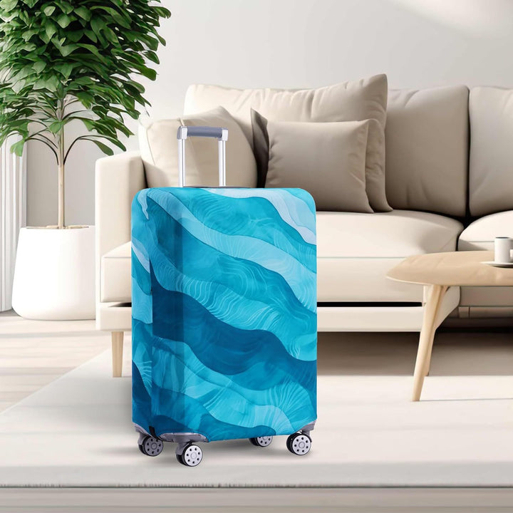 Unisexer nicht-elastischer Kofferbezug mit Weltreisemotiv für Hartschalen-Trolley und Spinner Skanto