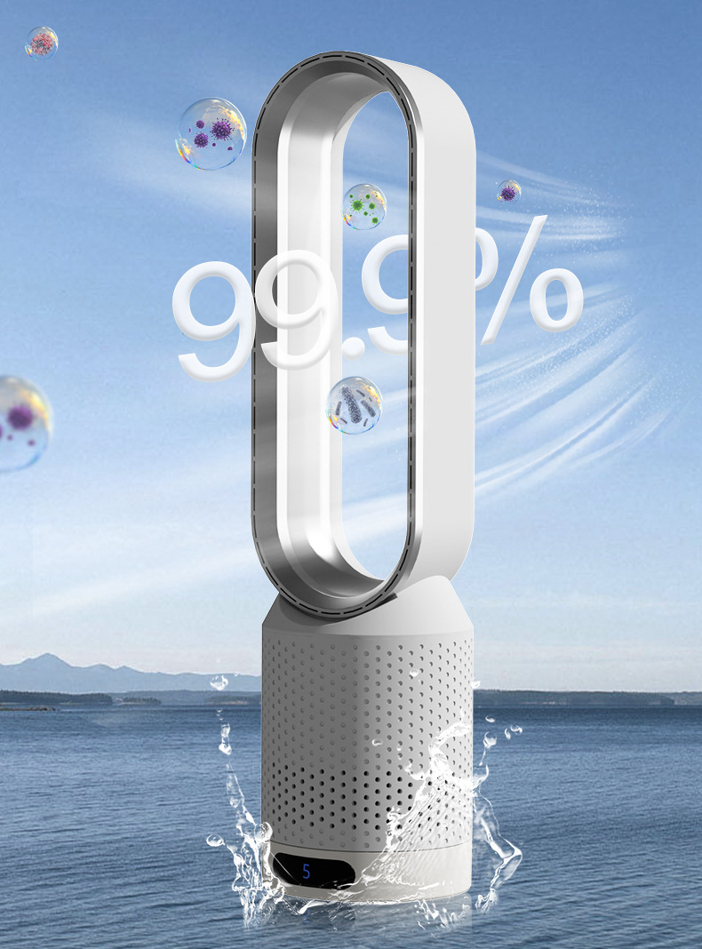 Skanto | AirPure Pro – 3-in-1 Luftkühler mit UV-Reinigung & Ionisator | 6L Tragbarer Kühlventilator
