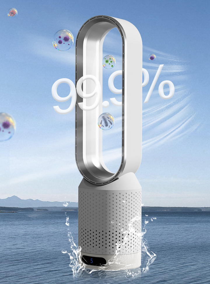 Skanto | AirPure Pro – 3-in-1 Luftkühler mit UV-Reinigung & Ionisator | 6L Tragbarer Kühlventilator