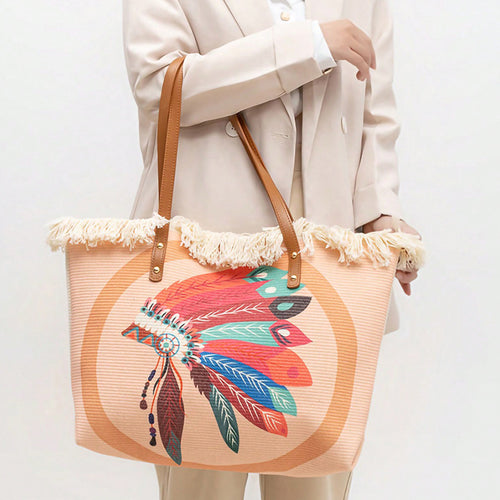 Strandtasche mit einzigartigem Federdesign Skanto