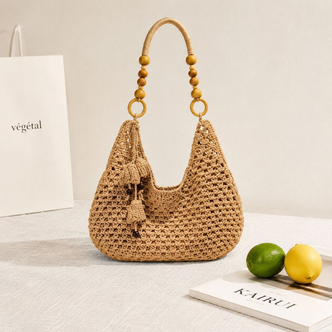 Handgefertigte Makramee-Tasche mit einzigartigem Design Skanto