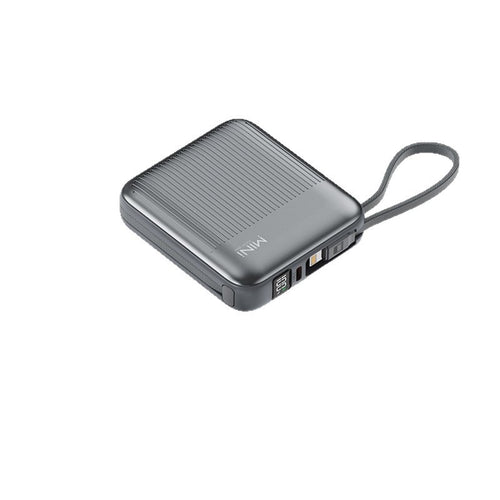 Kompakte Powerbank mit integriertem Kabelsystem Skanto