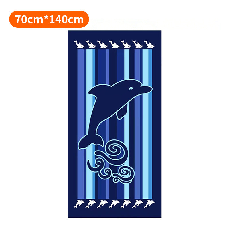 Strandtuch mit farbenfrohem Streifenmuster Skanto