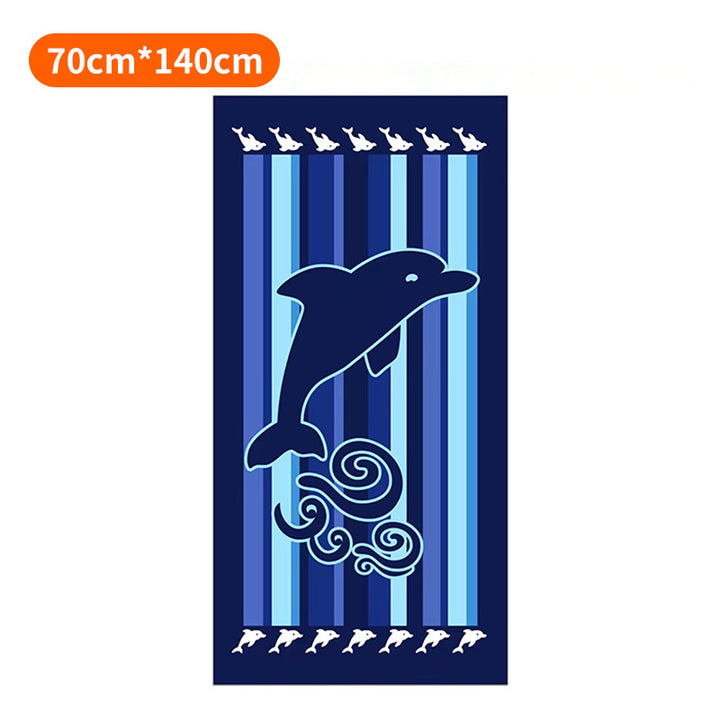 Strandtuch mit farbenfrohem Streifenmuster Skanto