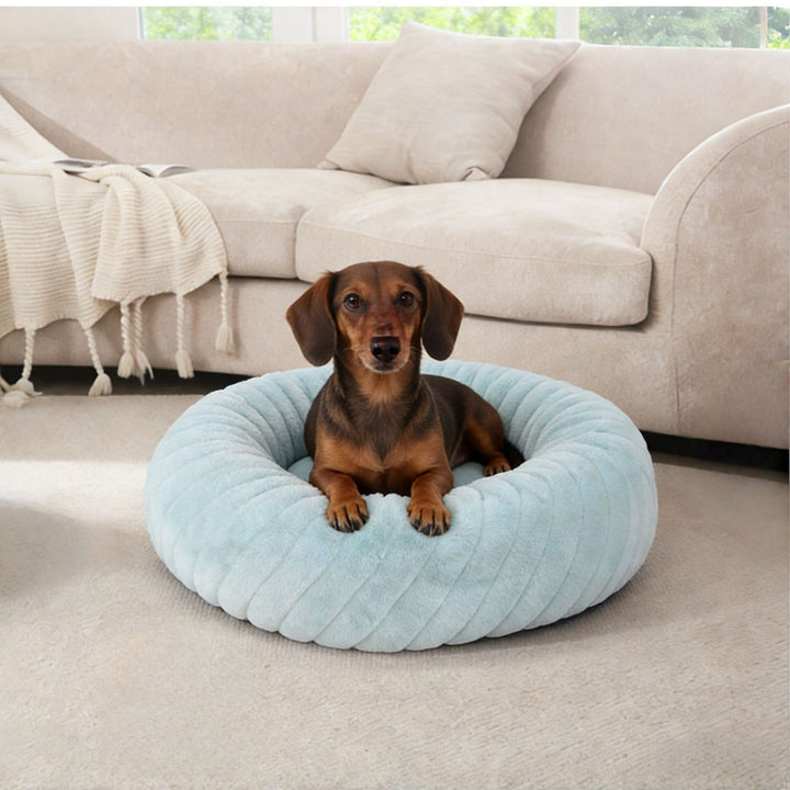 Rundes Plüsch-Hundebett
