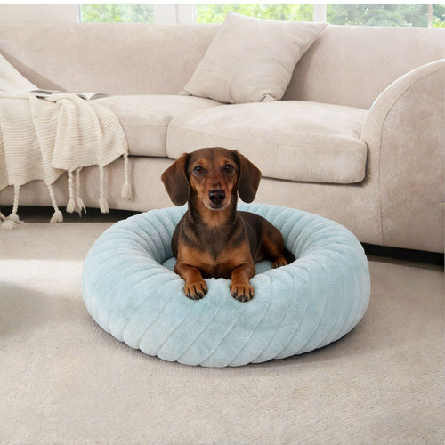 Rundes Plüsch-Hundebett
