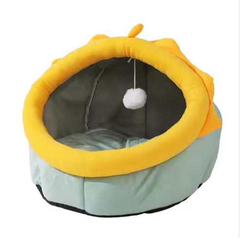 Gemütliches Katzenhöhlen-Hundebett