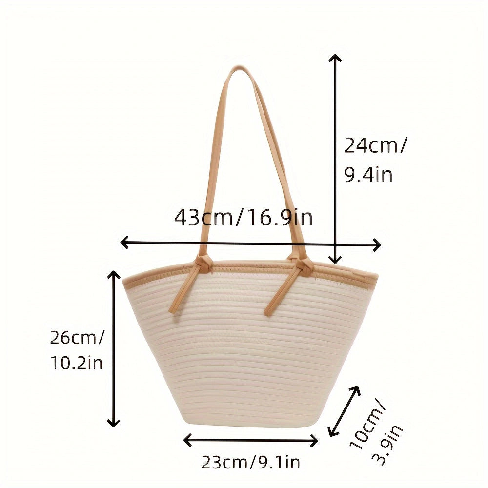 Geräumige Strandtasche mit verstärktem Boden und pflegeleichtem Material Skanto