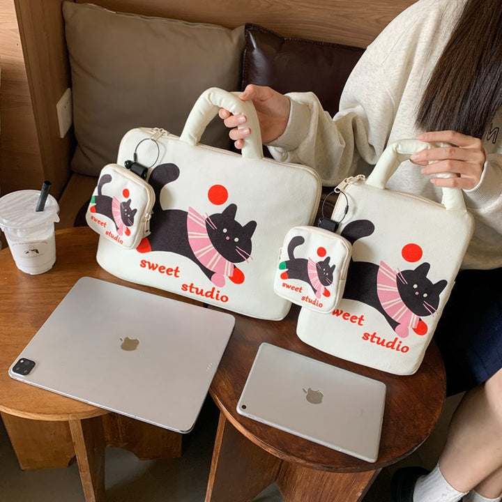 Laptoptasche mit kreativem Katzenmuster Skanto