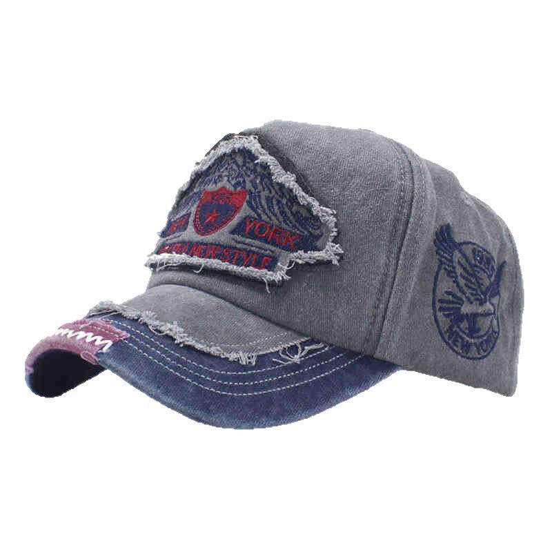 Herren Distressed Denim Cap Skanto