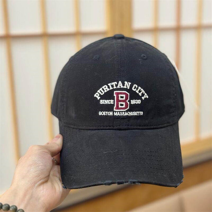 Damen Vintage Distressed Baseballkappe mit Stickerei Skanto