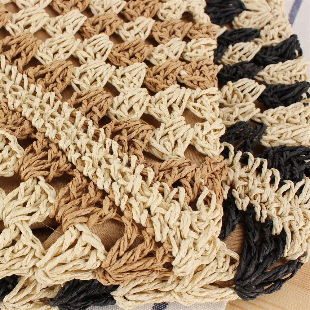 Umhängetasche mit handgeknüpftem Muster und Lederdetails Skanto