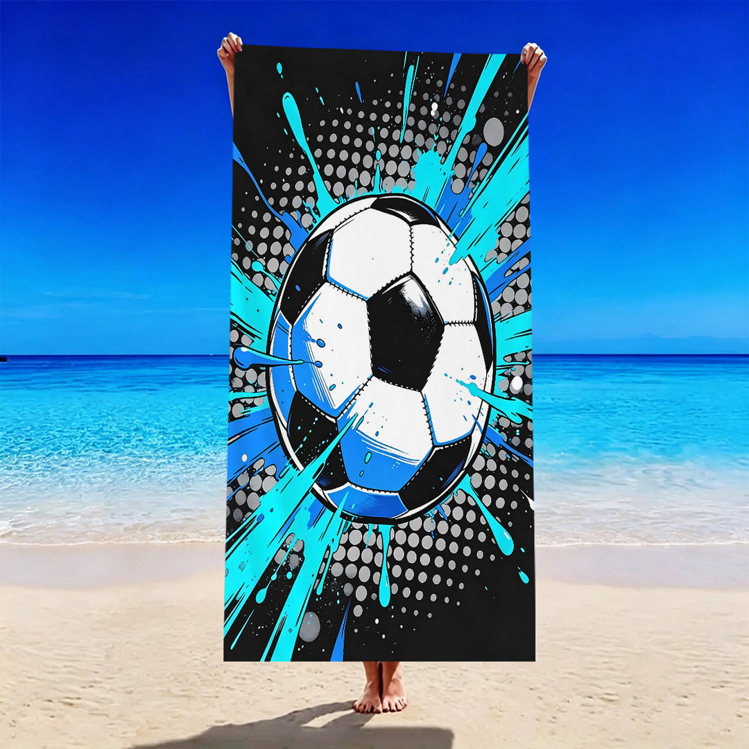 Strandtuch mit Fußballmotiv Skanto