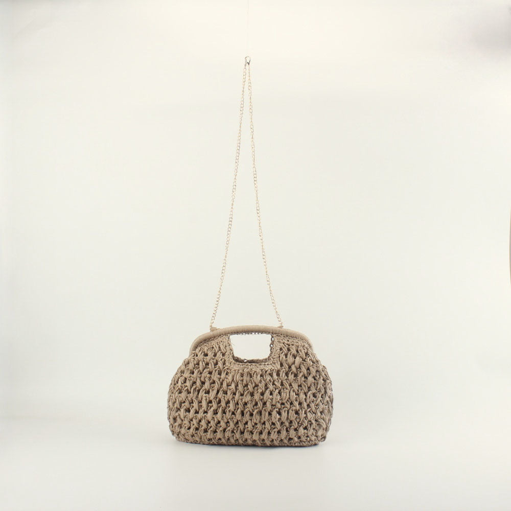 Feine Handtasche mit Metallkette Skanto