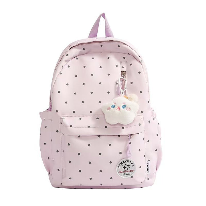 Verspielter Rucksack mit Tupfenmuster Skanto