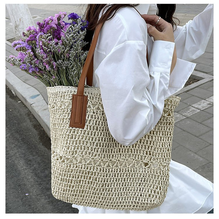 Stylische Stroh-Tragetasche Skanto
