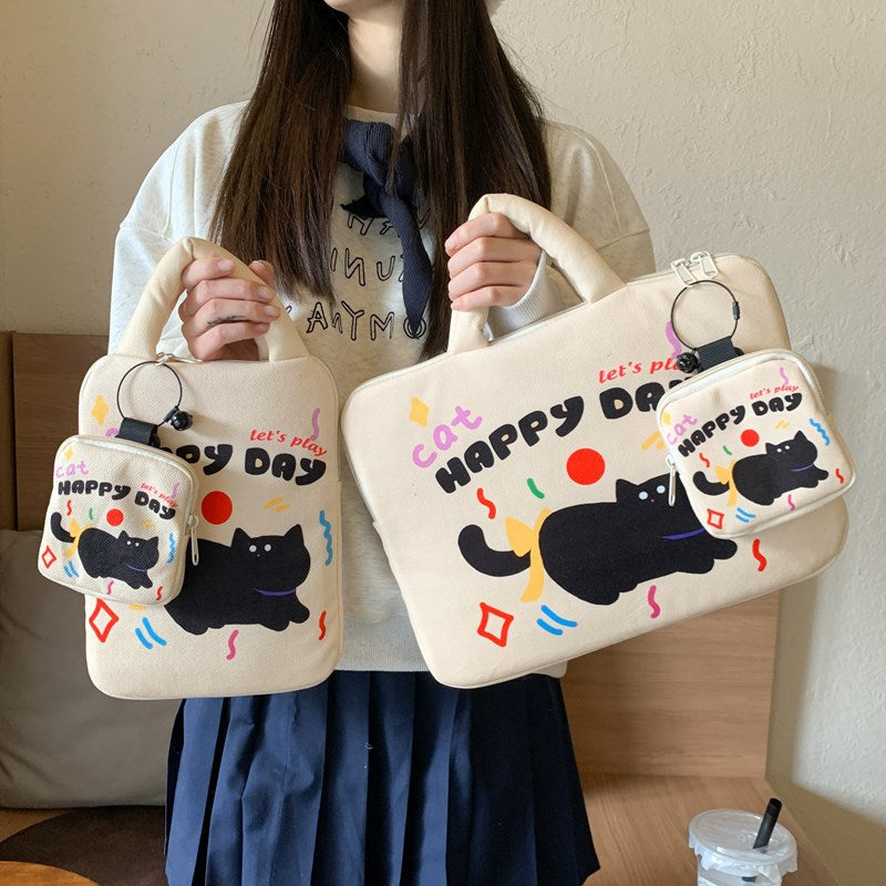 Laptoptasche mit kreativem Katzenmuster Skanto