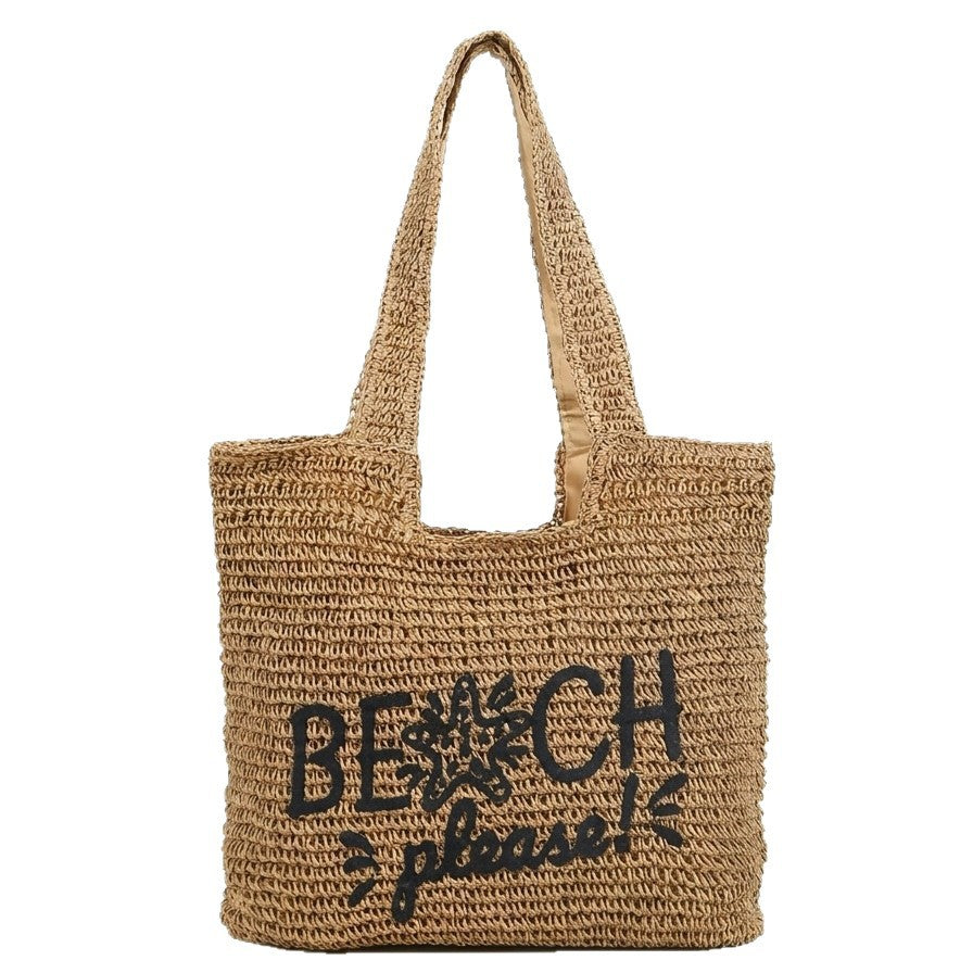 Lässige Tasche aus geflochtenem Naturmaterial Skanto